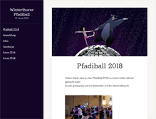 Tablet Screenshot of pfadiball.ch